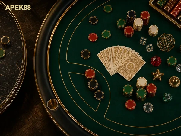 Visual permainan Dragon Fortune dengan detail simbol keberuntungan